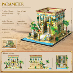 AsmrCap Philaedin temple palm trees and relief murals evoke ancient ambience.