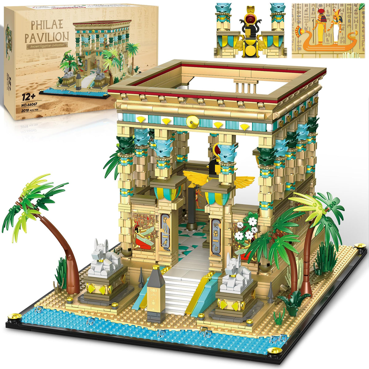 AsmrCap Philaedin Temple water base enhances Nile temple display.