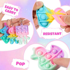 Asoulin 24-pack fidget toys in bold colors for party favors.