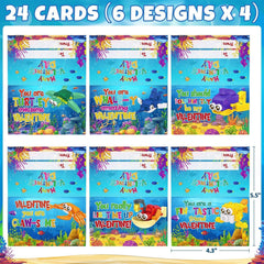 Asoulin valentine cards for kids; adorable designs for classroom exchanges and thanks.