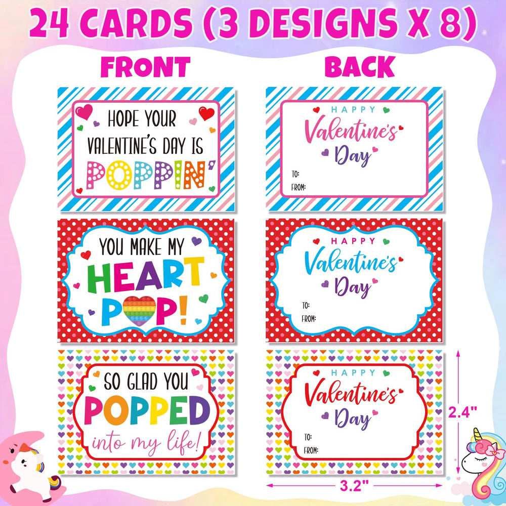 Asoulin Valentine cards with heart designs for classroom exchanges.