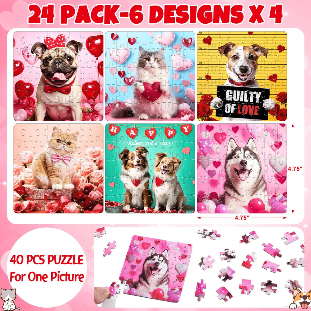 Asoulin valentines cards with six designs for classroom exchanges
