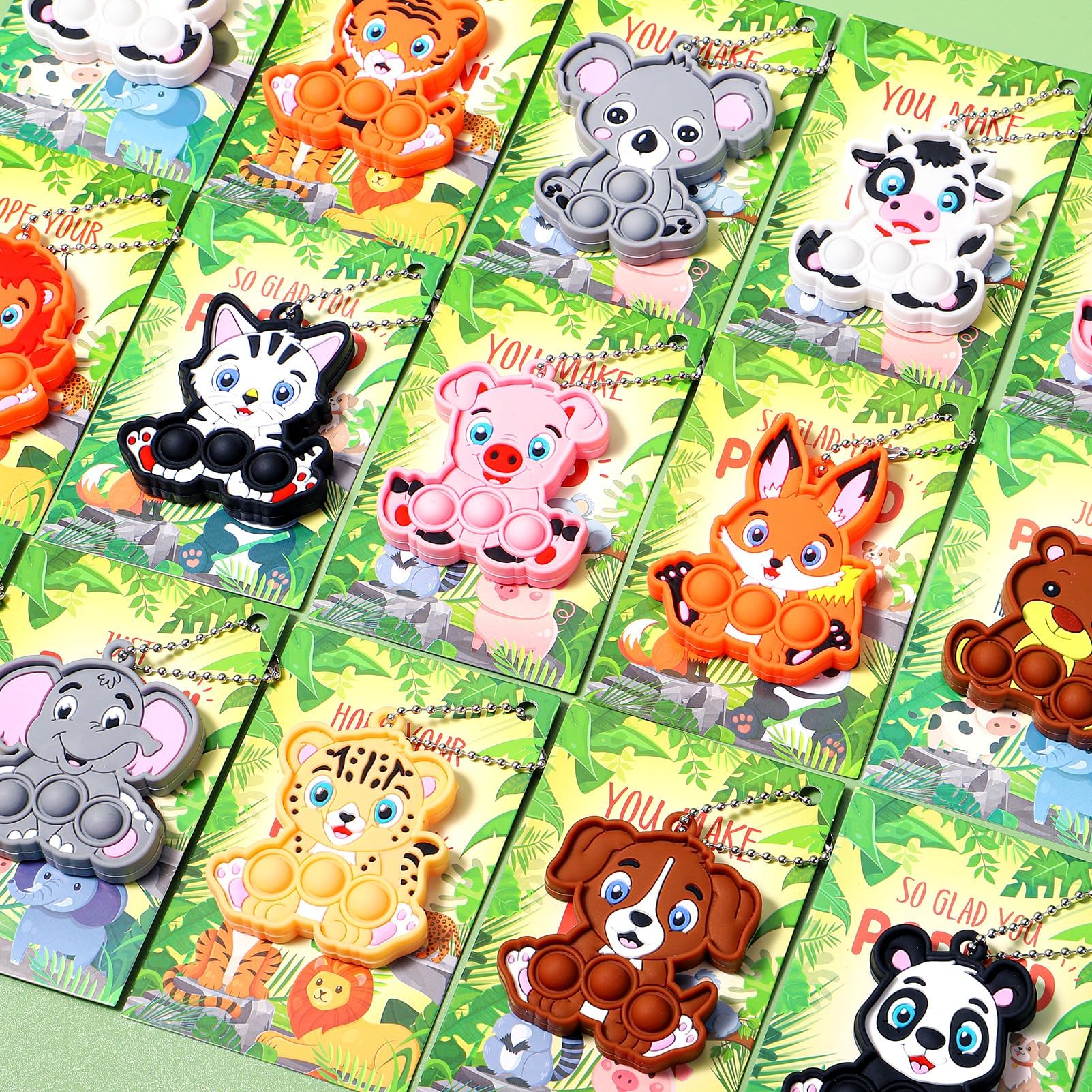Asoulin woodland beaver pop fidget keychain brings portable distraction