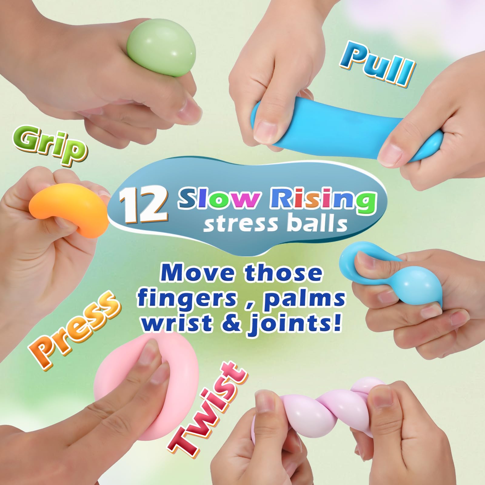 ASPULU anxiety-relief stress ball set supports quick, discreet stress management.