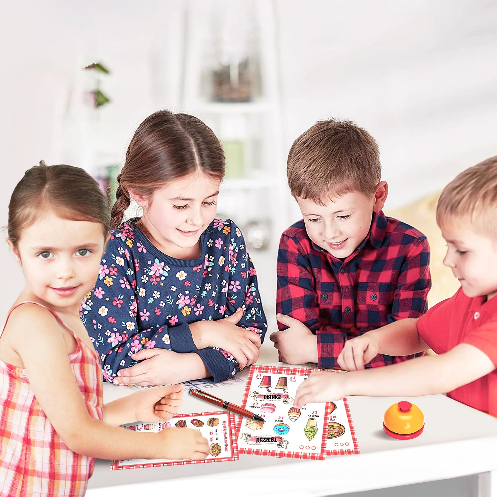 Assorty order pad and cashier tools to boost memory and sequencing.