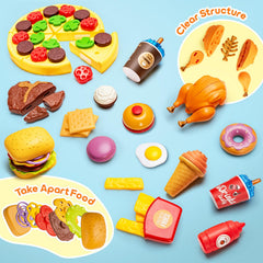 Assorty play kitchen accessories spark storytelling and social skills at home.