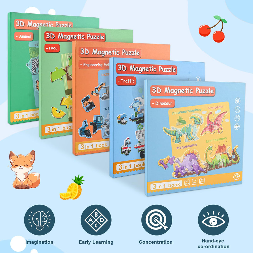 ASTARON 3D Magnetic Puzzle travel case keeps puzzles organized on trips