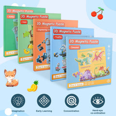 ASTARON 3D Magnetic Puzzle travel case keeps puzzles organized on trips