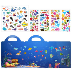 ASTARON 3D ocean animals stickers close-up showing texture