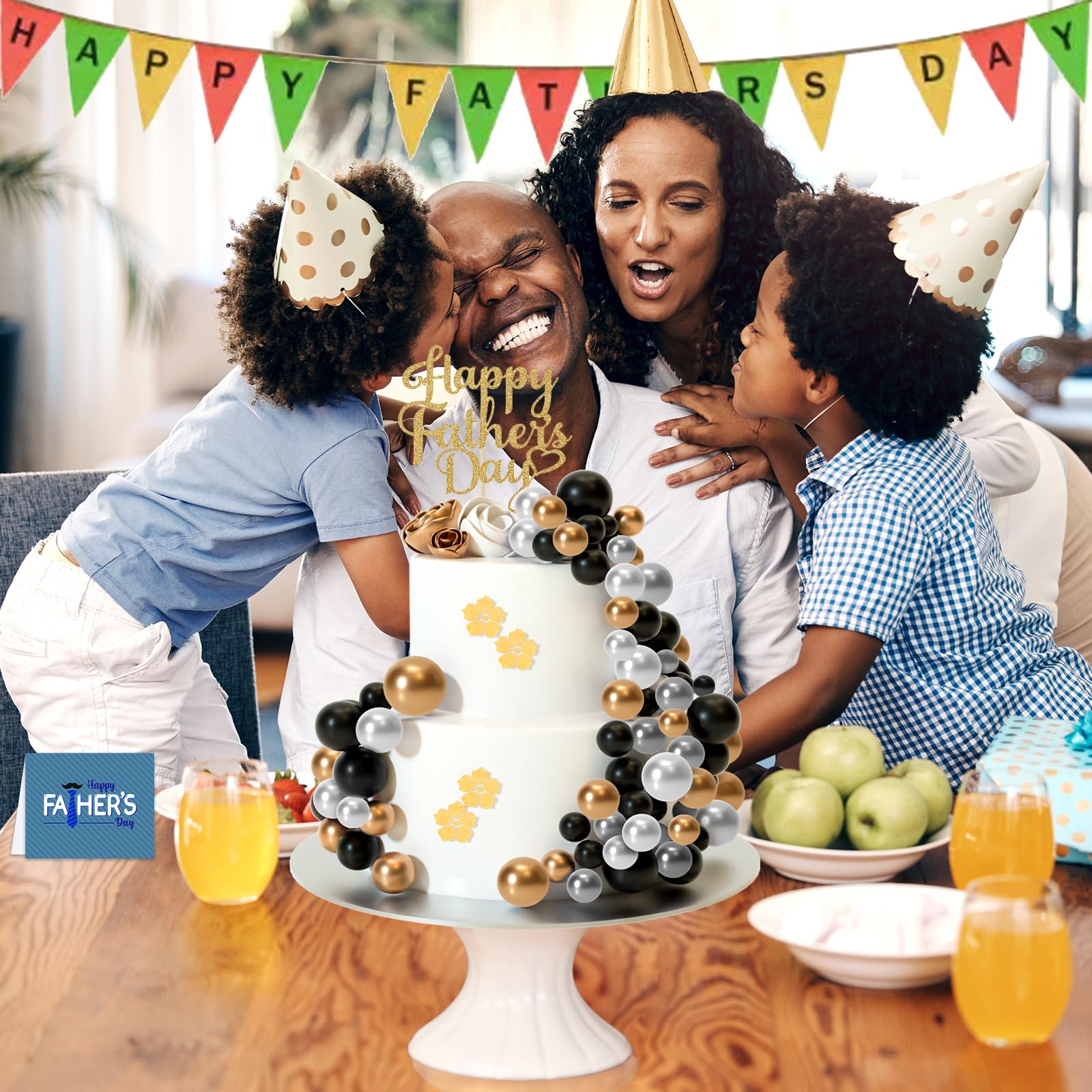 ASTARON silver 2cm ball cake topper for chic celebrations