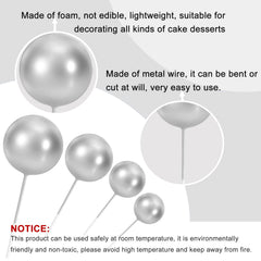 ASTARON mini balloon-like toppers insert directly into cakes.