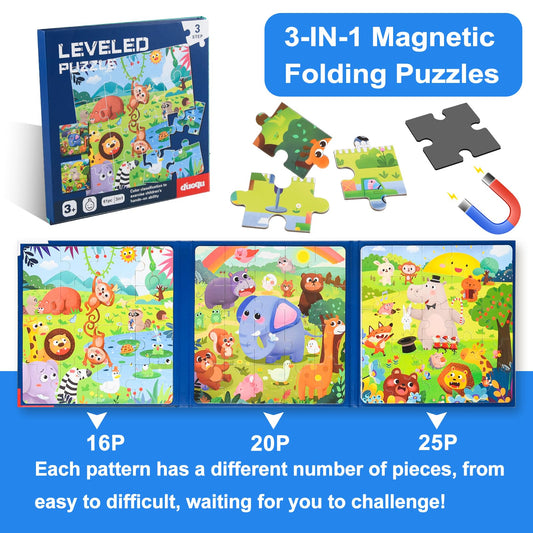 ASTARON magnetic 3-in-1 elephant puzzle boosts fine motor skills during travel