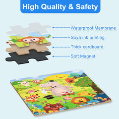 ASTARON magnetic hippo puzzle with durable pieces for safe play