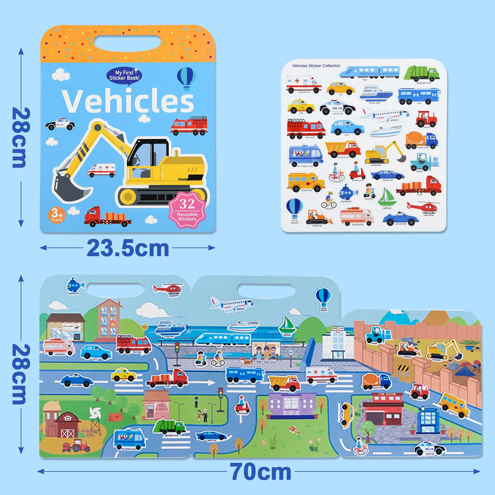 ASTARON Portable Travel Sticker Book – quiet, mess-free activity for travel time.