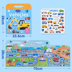 ASTARON Portable Travel Sticker Book – quiet, mess-free activity for travel time.