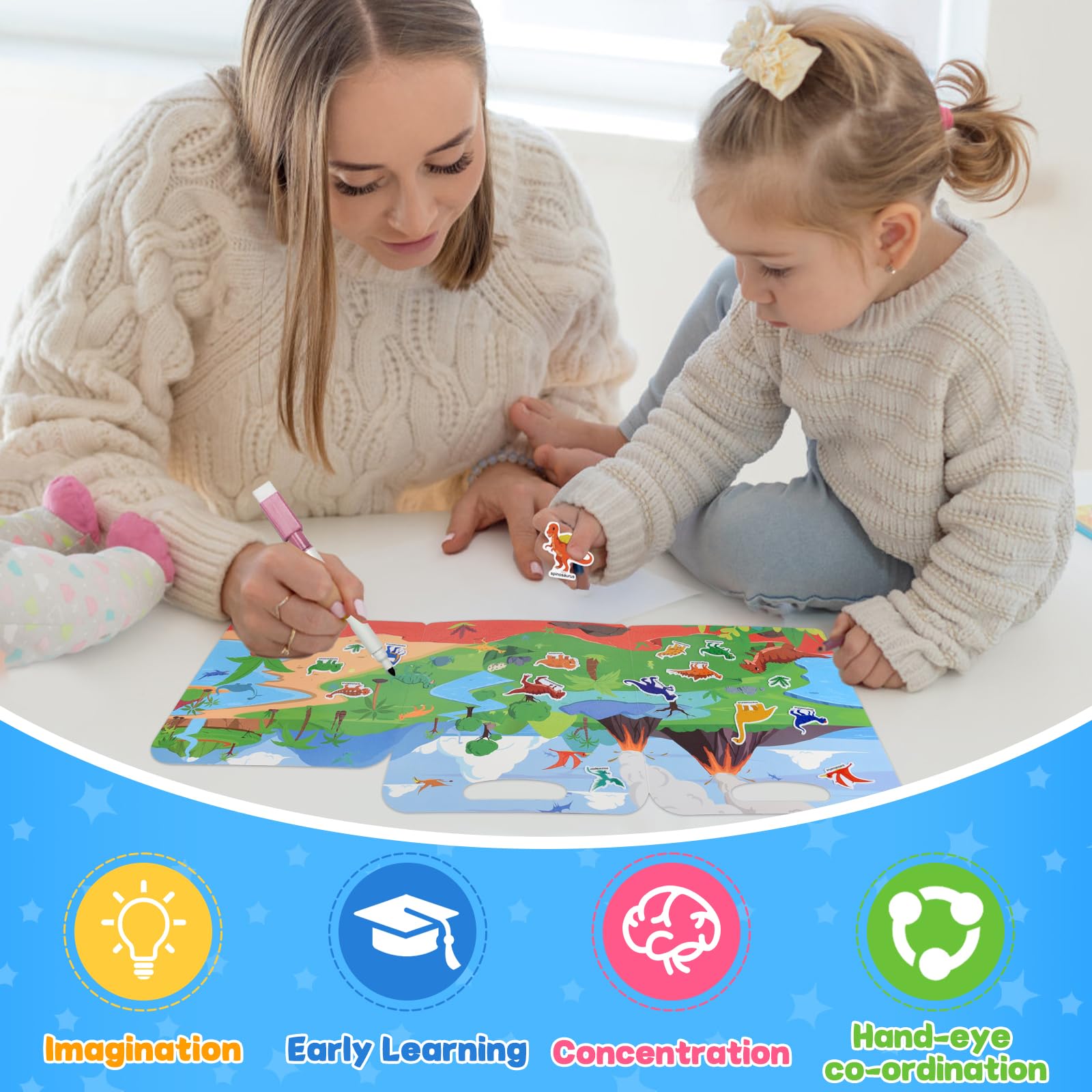 ASTARON Reusable Stickers Washable – peel and reapply without residue.