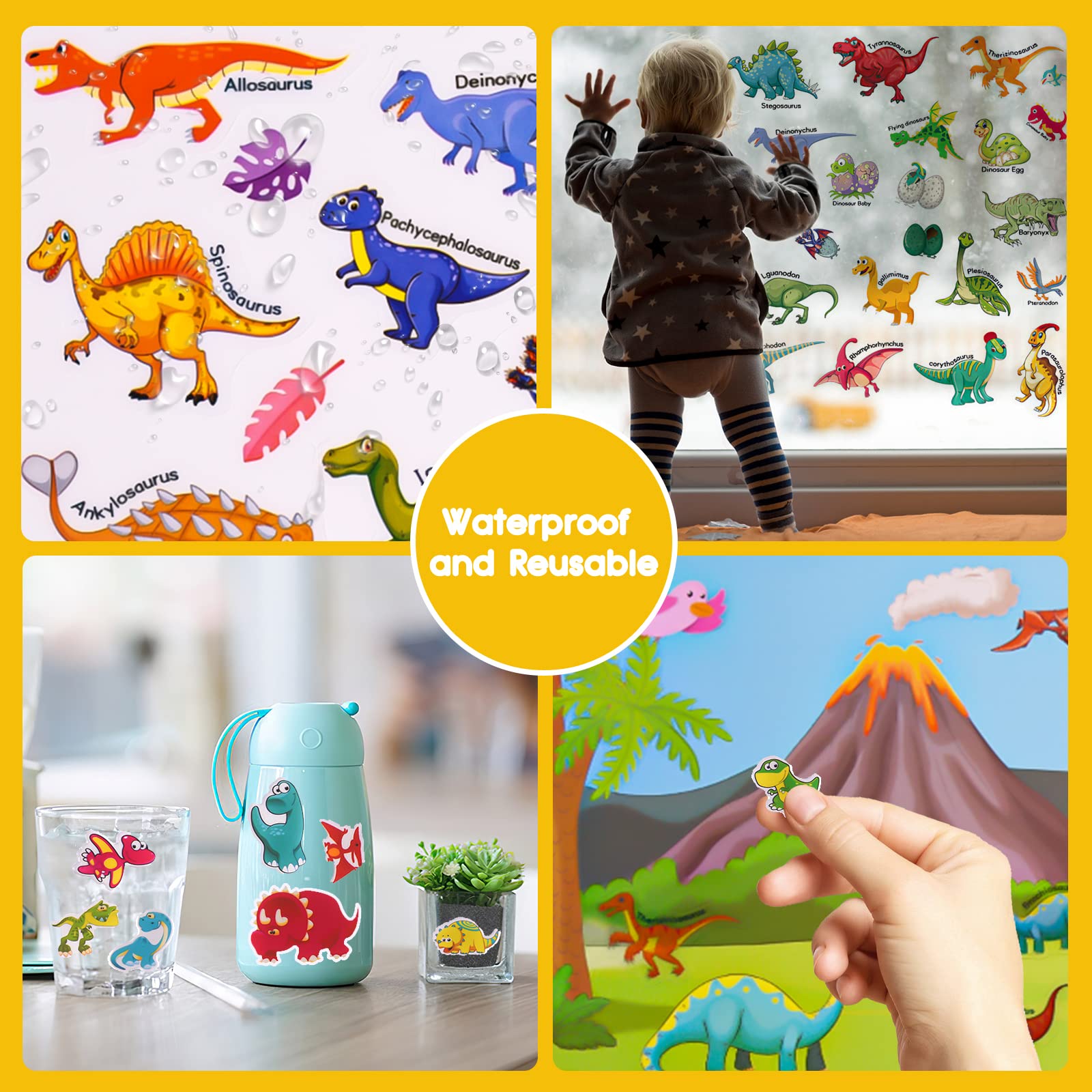 ASTARON stickers in use on travel setup for kids