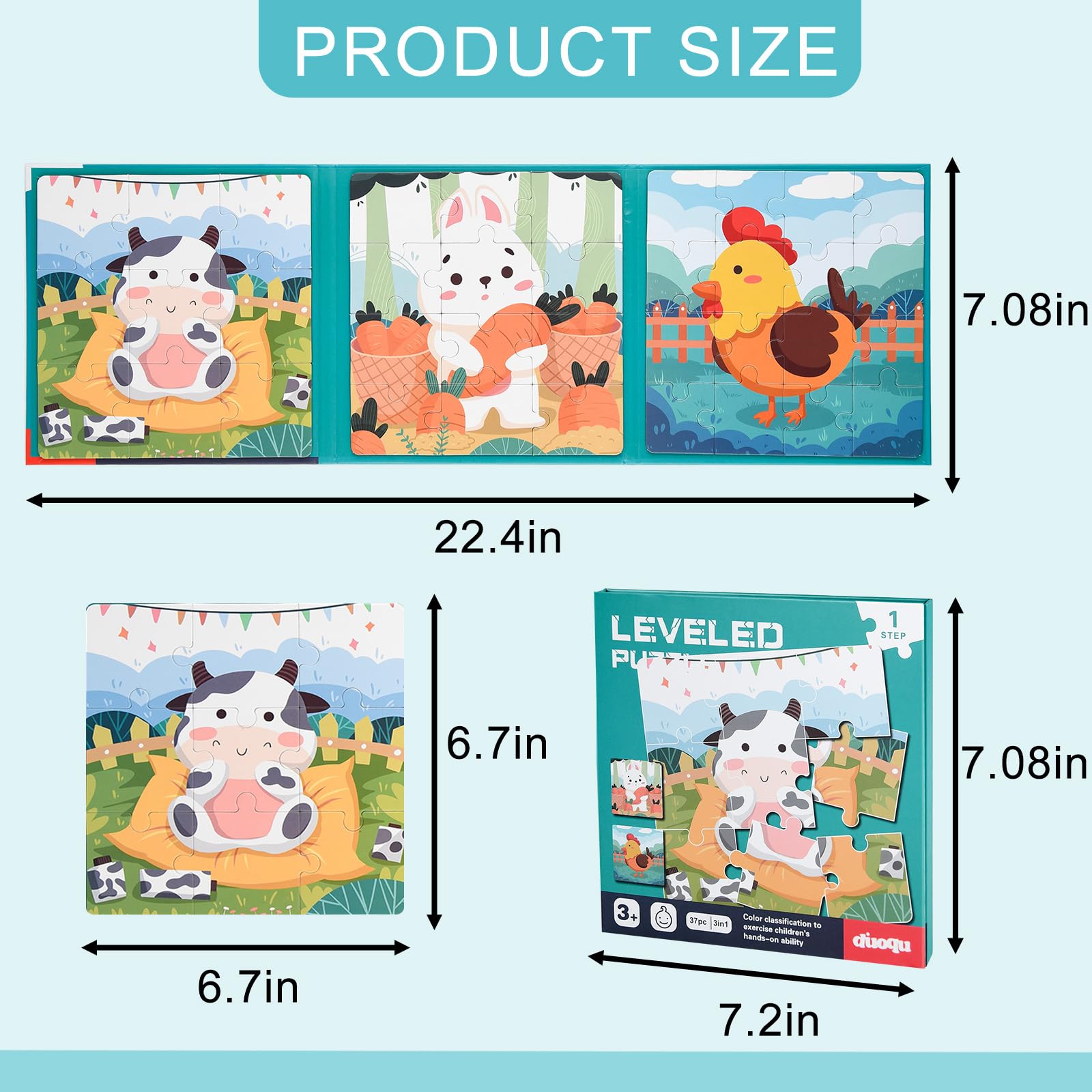 ASTARON sturdy magnets and rounded edges: durable, low-risk playtime.