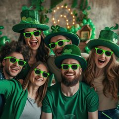 ASTARON neon sunglasses at the beach create playful party vibes in photos.