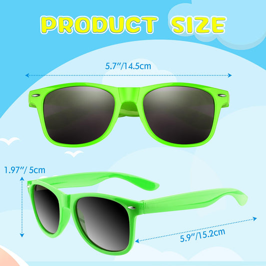 ASTARON neon sunglasses side view showcasing lightweight, durable polypropylene for comfortable all-day wear.