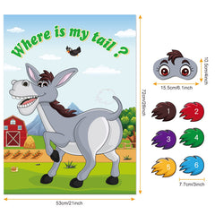 ASTARON tail stickers pack with 30 pieces for quick, reusable setup