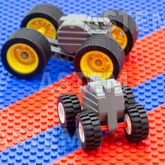 ASTEM robotics-ready parts display ideas for robots and cars.