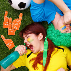 ASTER foam fingers bulk set for team events and giveaways.