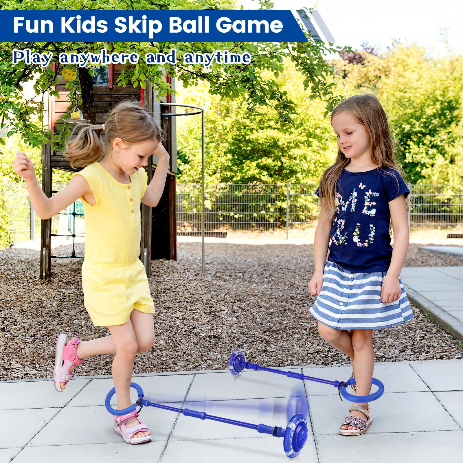 Astrell Skip Ball flashing lights display inviting kids to indoor or outdoor fun