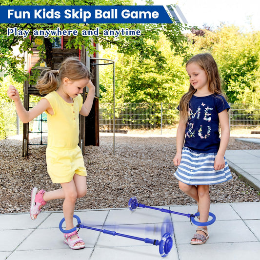 Astrell Skip Ball flashing lights display inviting kids to indoor or outdoor fun