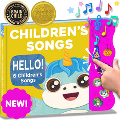 Astro Learns English music book cover showing soothing songs