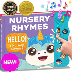 Astro Learns English nursery rhymes book cover inviting learning through music.