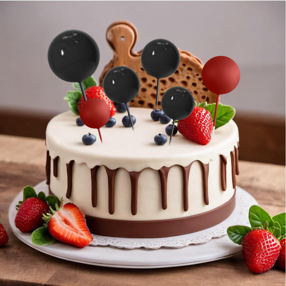 ASTARON ball cake topper on cake for an elegant celebration.