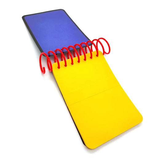 ASVP Shop Handy Dandy JOSH notebook blue striped crayon visible inspiring creativity