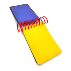ASVP Shop Handy Dandy JOSH notebook blue striped crayon visible inspiring creativity
