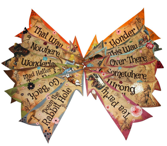 ASVP Shop Mad Hatter Tea Party arrow signs guide guests with playful ambiance.
