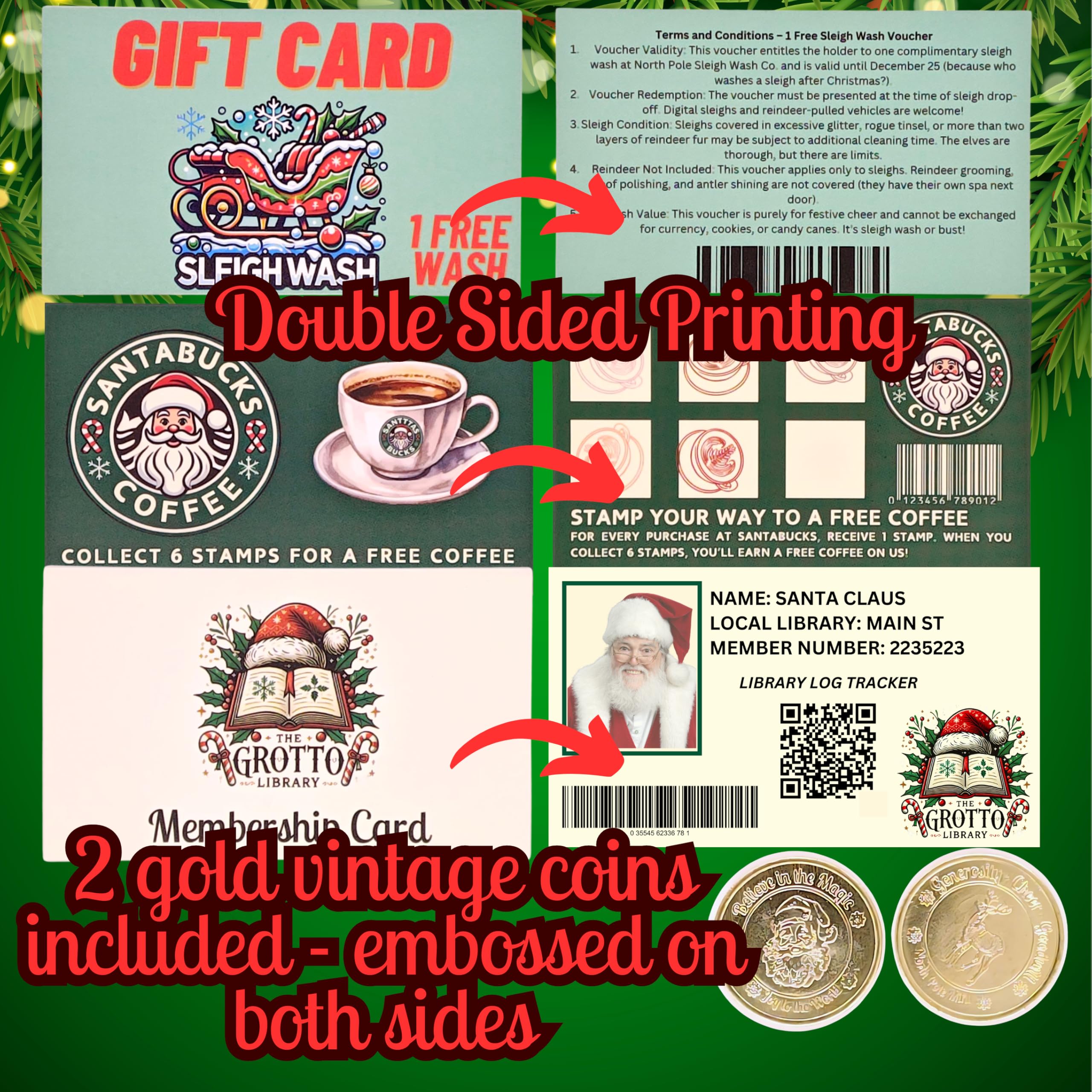ASVP Shop Mrs. Claus photo and to-do-list enrich cozy storytelling around Christmas morning.