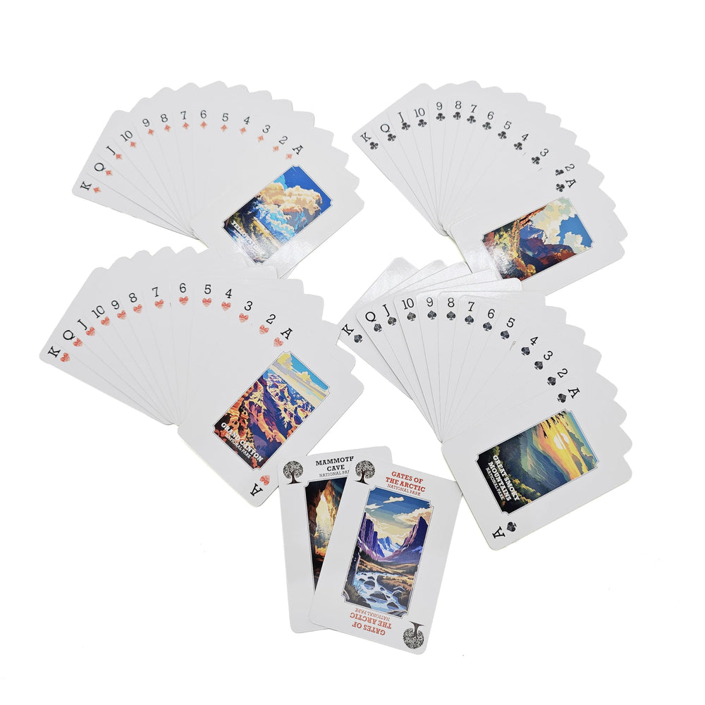 ASVP Shop National Parks Playing Cards ideal for camping evenings beside a warm fire.