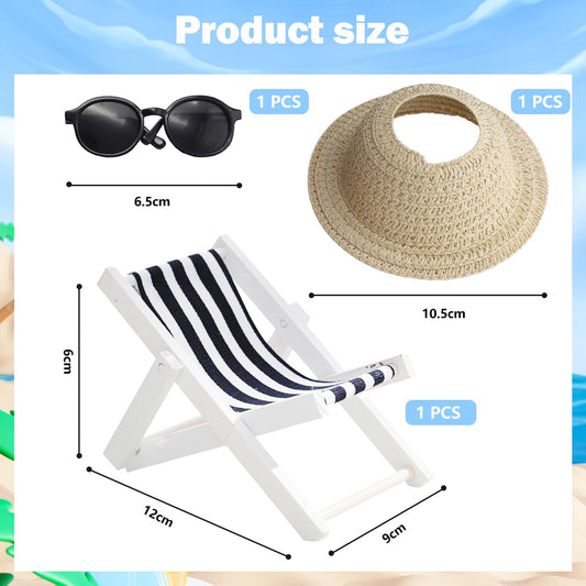 ATCCPYDM 17cm doll sunglasses for chic, compact playtime accessories