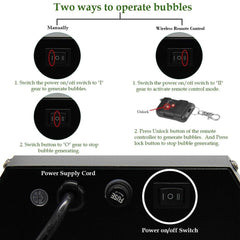 ATDAWN detachable handle makes transporting the bubble blower easy.