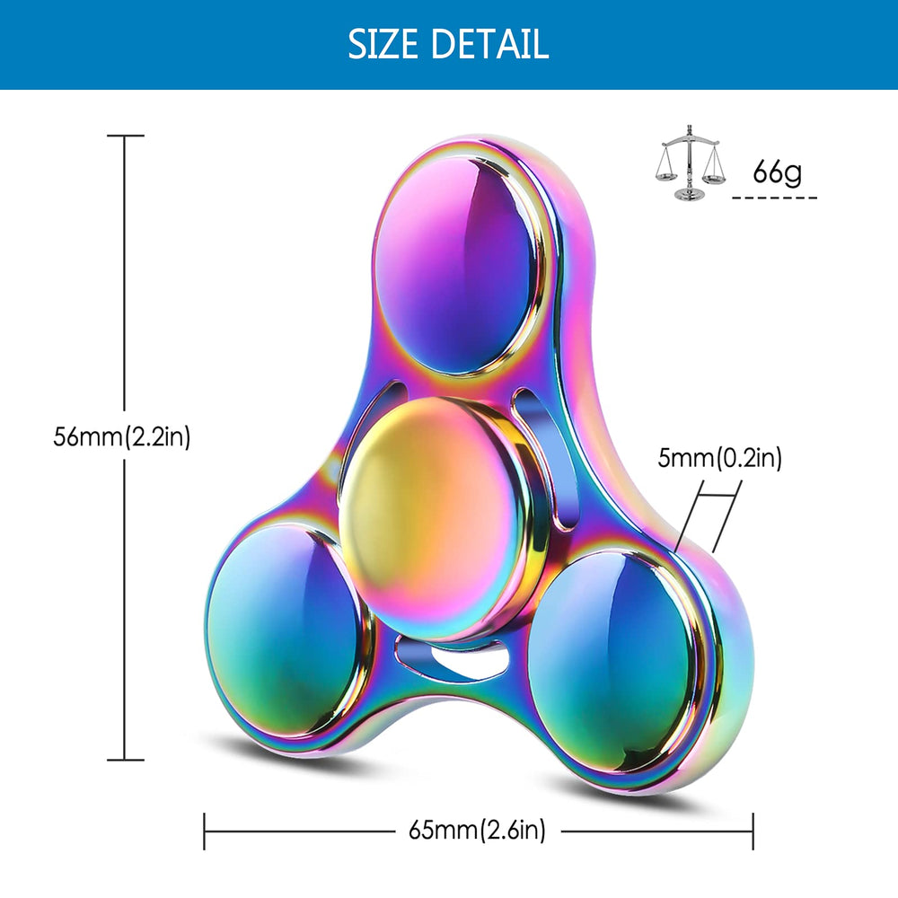 ATESSON fidget spinner operates quietly for discreet use during study or meetings.