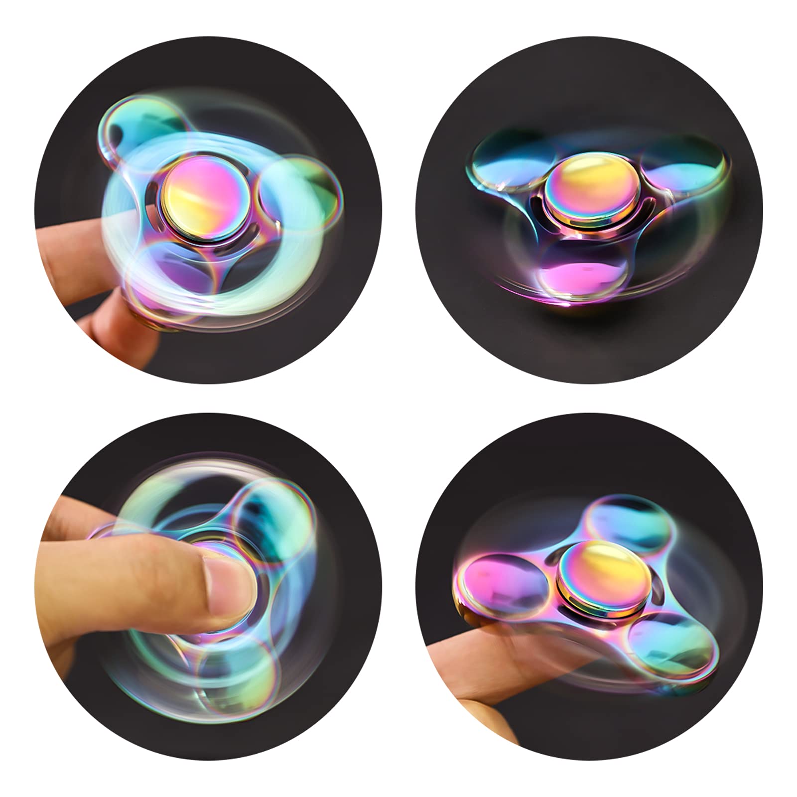 ATESSON fidget spinner uses SLA laser-molded components for durable rotation.
