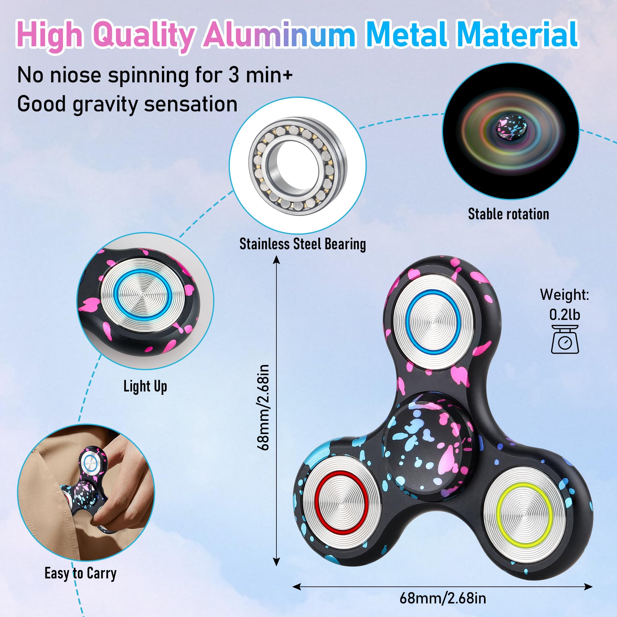 ATESSON aluminum body spinner offers durability and satisfying weight.