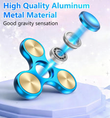 ATESSON precision aluminum CNC body fidget spinner for balanced rotation