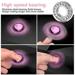 ATESSON pink fidget spinner aluminum body shows CNC precision and quality.