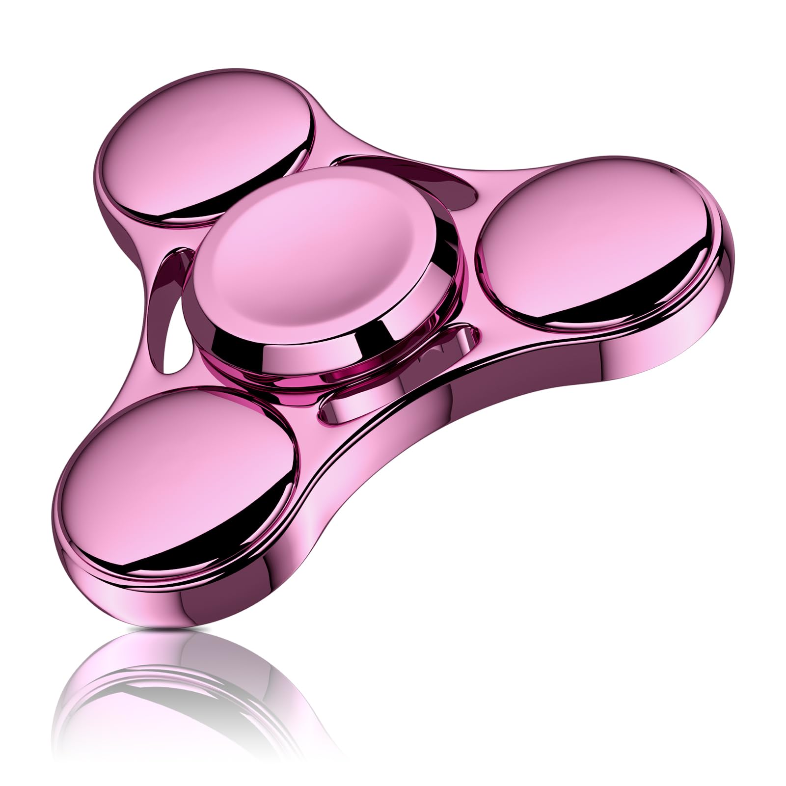 ATESSON pink fidget spinner outer shell shows durable design for daily use.