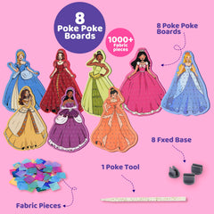 ATFUNSHOP eight display stands to showcase finished princess crafts at home