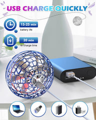 ATHLERIA safe kid friendly drone ball enclosed design protects eyes.