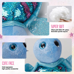 Athoinsu cuddle-ready turtle in a gentle pose, ideal for kids' stories and comfort.