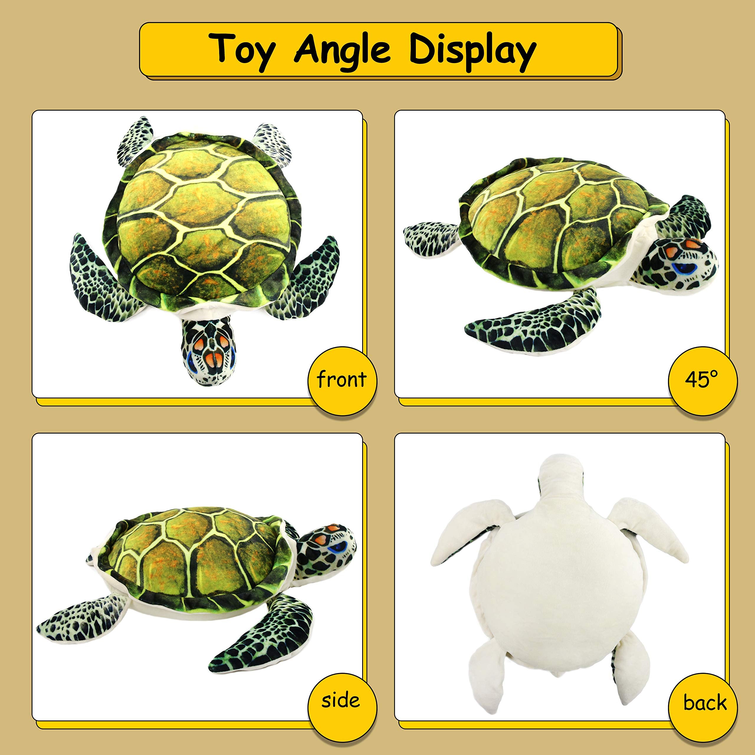 Athoinsu sea turtle plush care guidance for easy washing