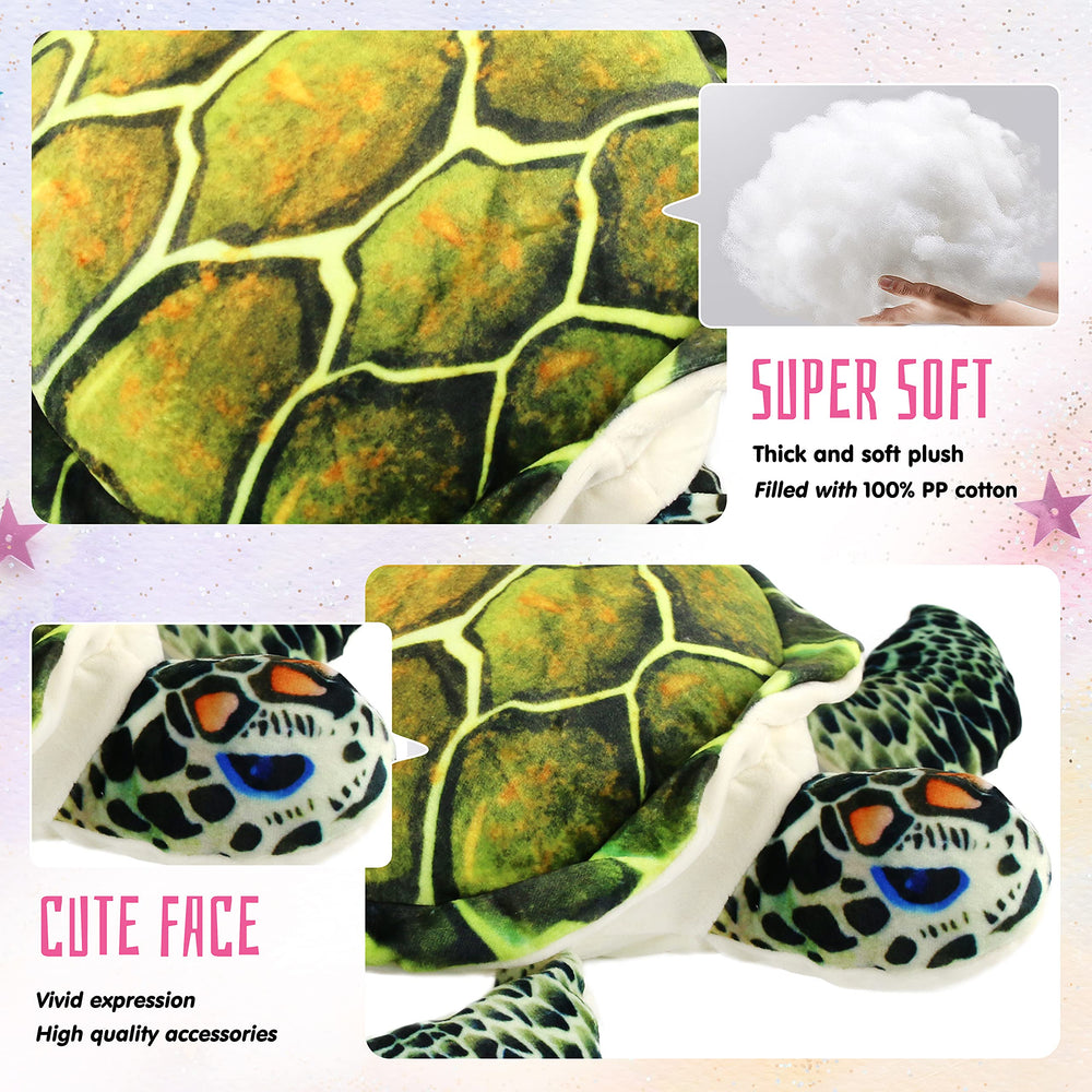 Athoinsu 18-inch sea turtle plush ideal as a thoughtful gift